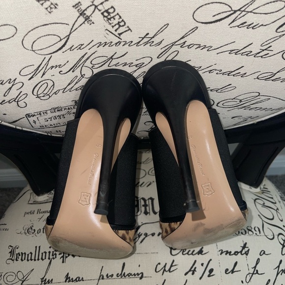 Gianvito Rossi 110mm Alise Leopard Print Black Stiletto Mules Open Peep Toe 40 - Picture 9 of 13